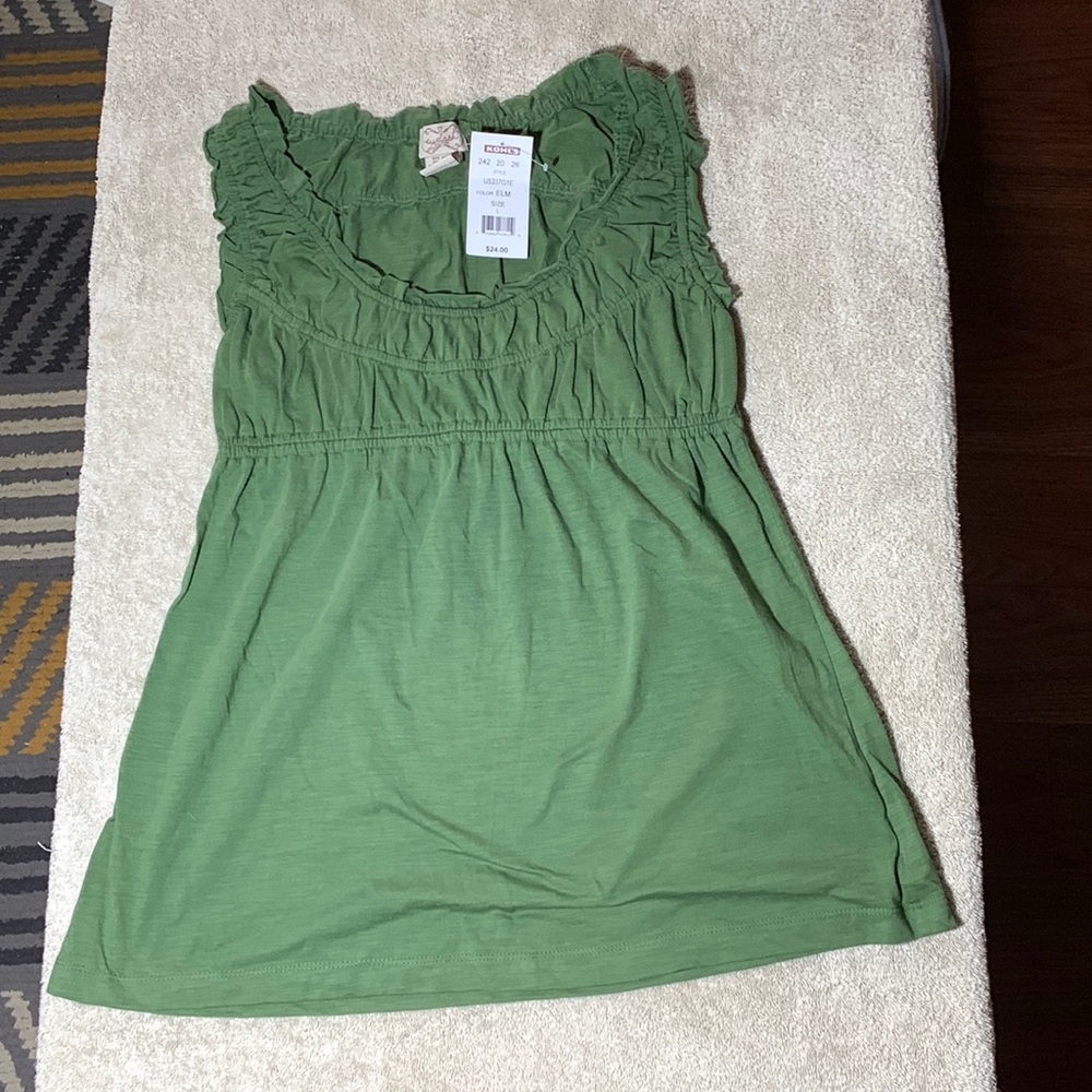 New Green Top - Size Large